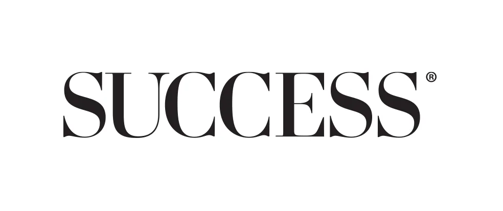Success magazine logo in black text on a white background. The word 