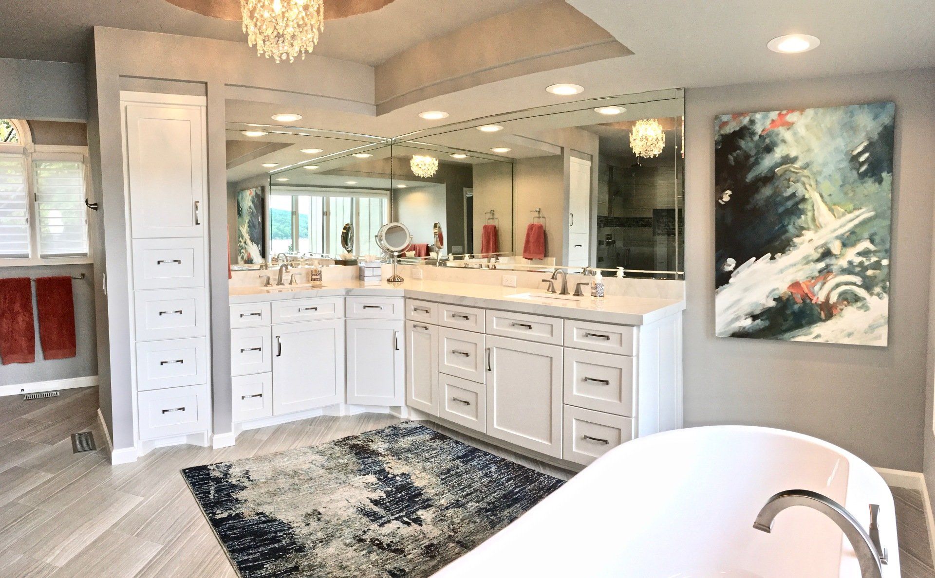 open concept bathroom