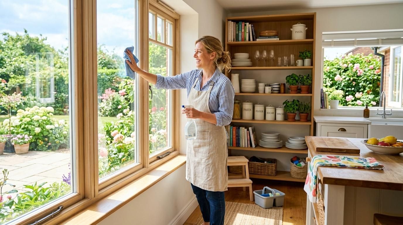 Indoor cleaning and organizing for summer