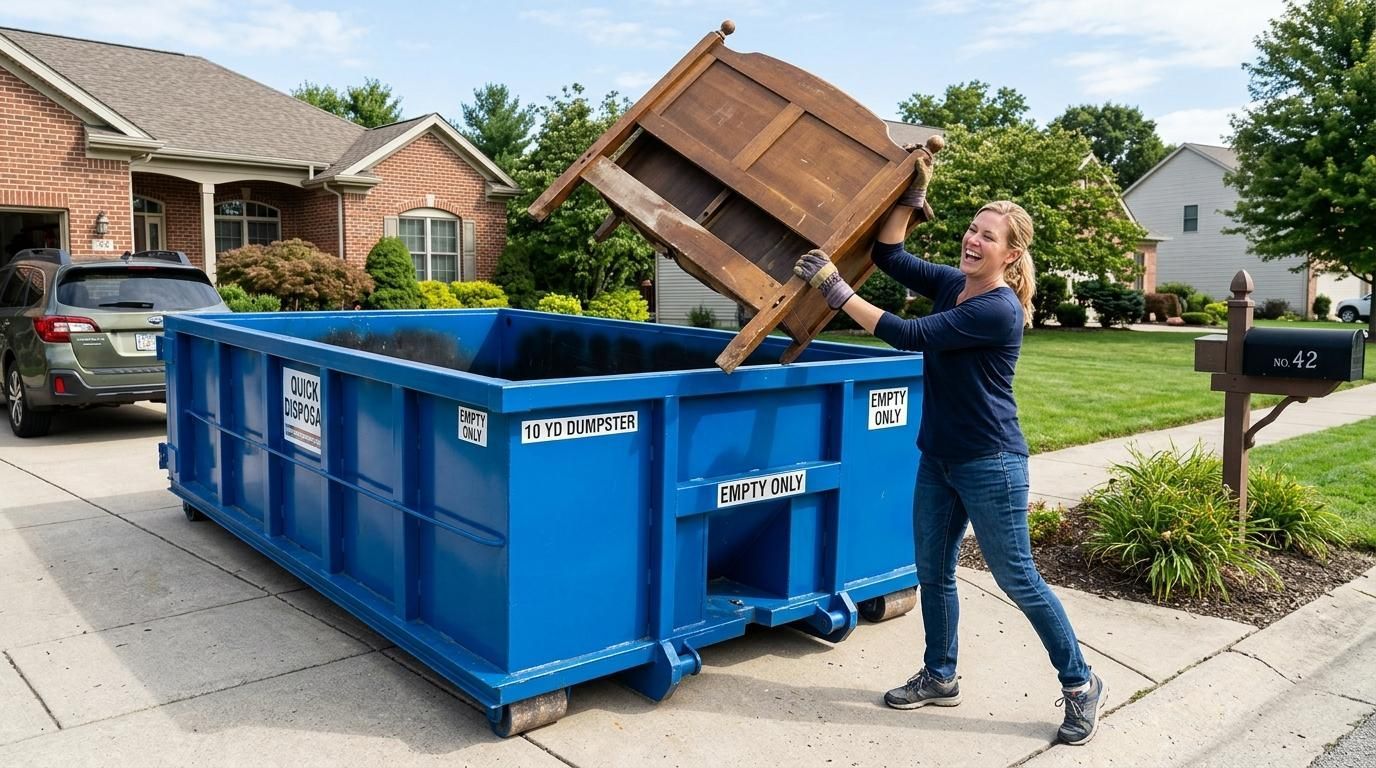 Spring Cleaning with a Dumpster from Randy's Dumpster Rental 
