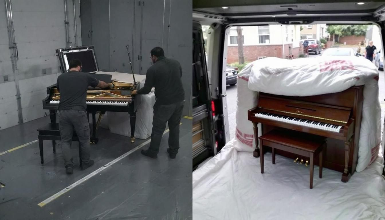 Piano Removal Experts at Work
