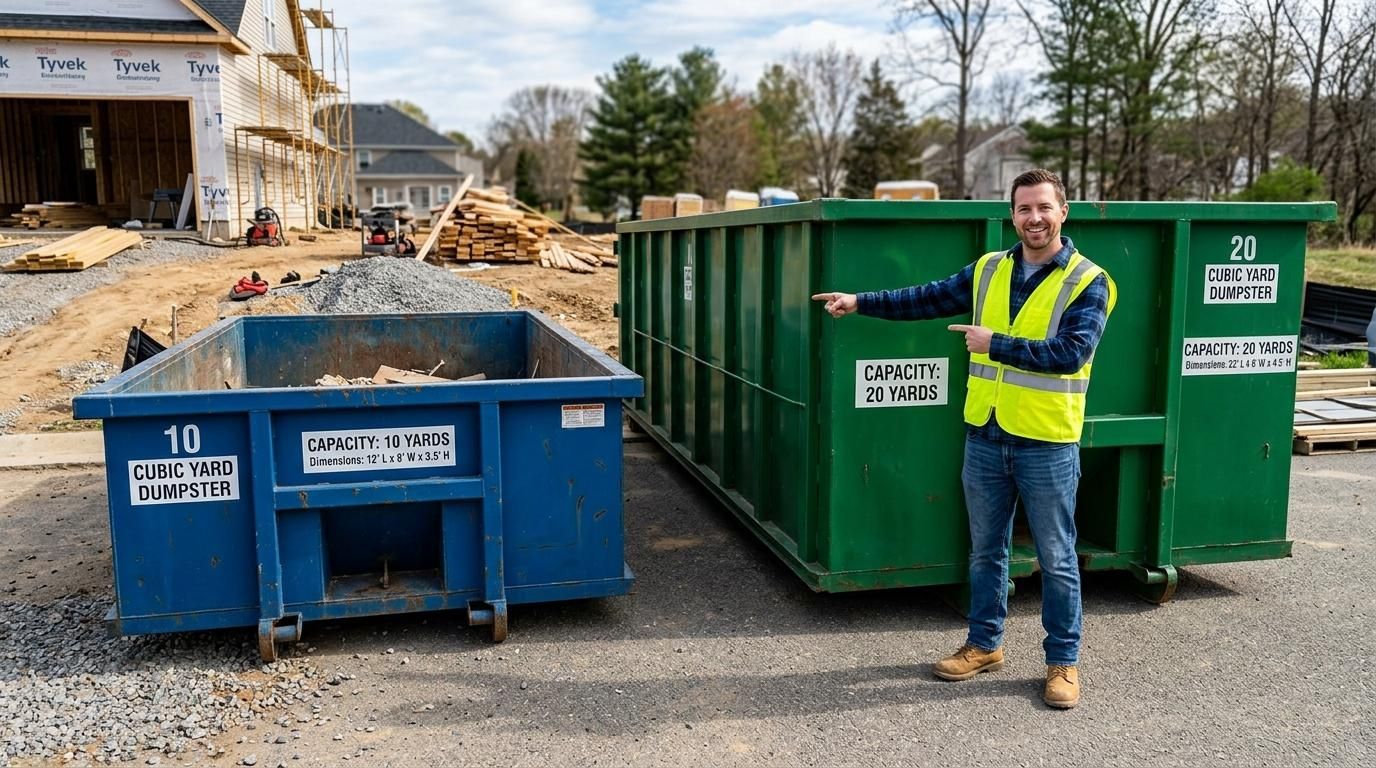 10 and 20 yard dumpster rentals at Randy's Dumpster Rental
