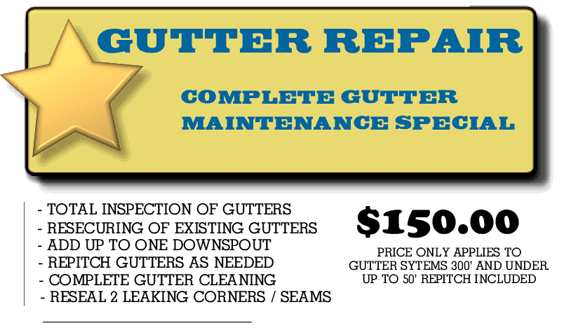 gutter repair special