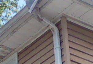leaking downspout