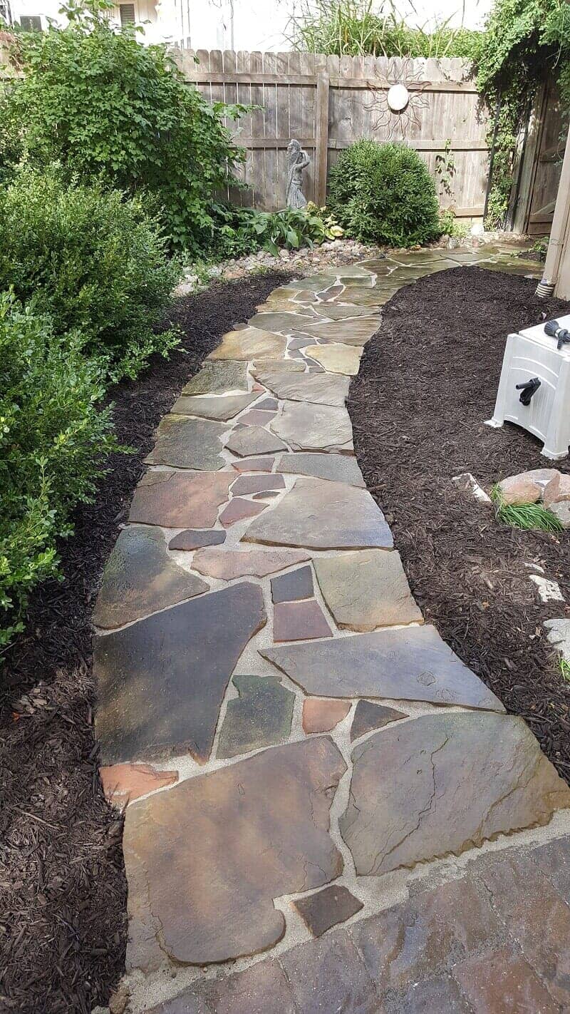 Decorative Walkway — Omaha, NE — Omaha Lawnscaping Solutions