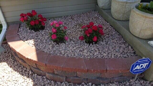 Flowers on Retaining Walls — Omaha, NE — Omaha Lawnscaping Solutions