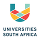 The logo for universities south africa is a colorful u with a geometric design.