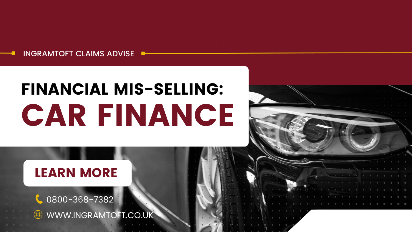 A flyer for financial mis-selling car finance with a picture of a car