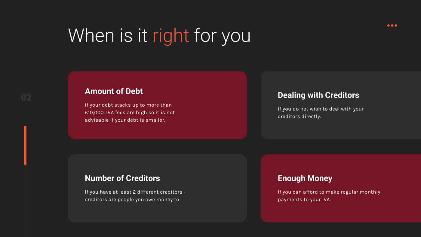 A screenshot of a website that says `` when is it right for you ''.