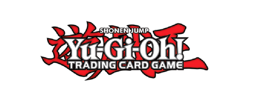 Yu-Gi-Oh! Trading Card Game logo in red and white.