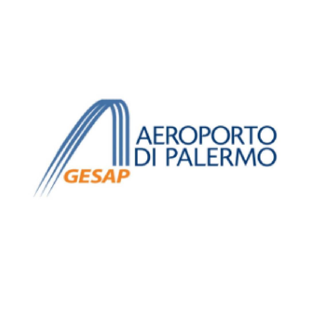 A logo for aeroporto di palermo gesap