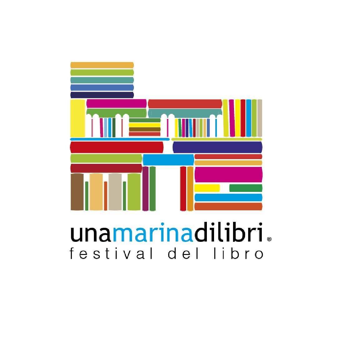 Un logo colorato per l'Unamarina Dilibri Book Festival