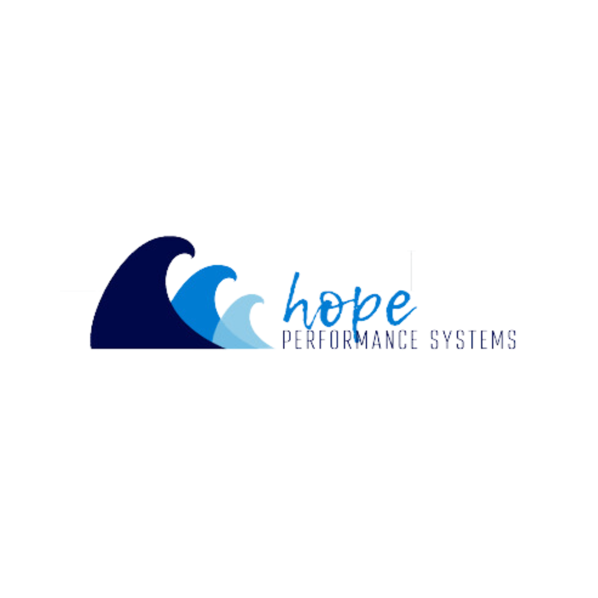 The logo for Hope Performance Systems shows a wave and the words `` Hope Performance Systems ''.