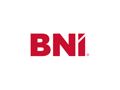 A red bni logo on a white background