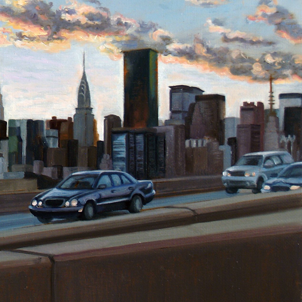 Into The City | Figurative Oil Painting by John Varriano