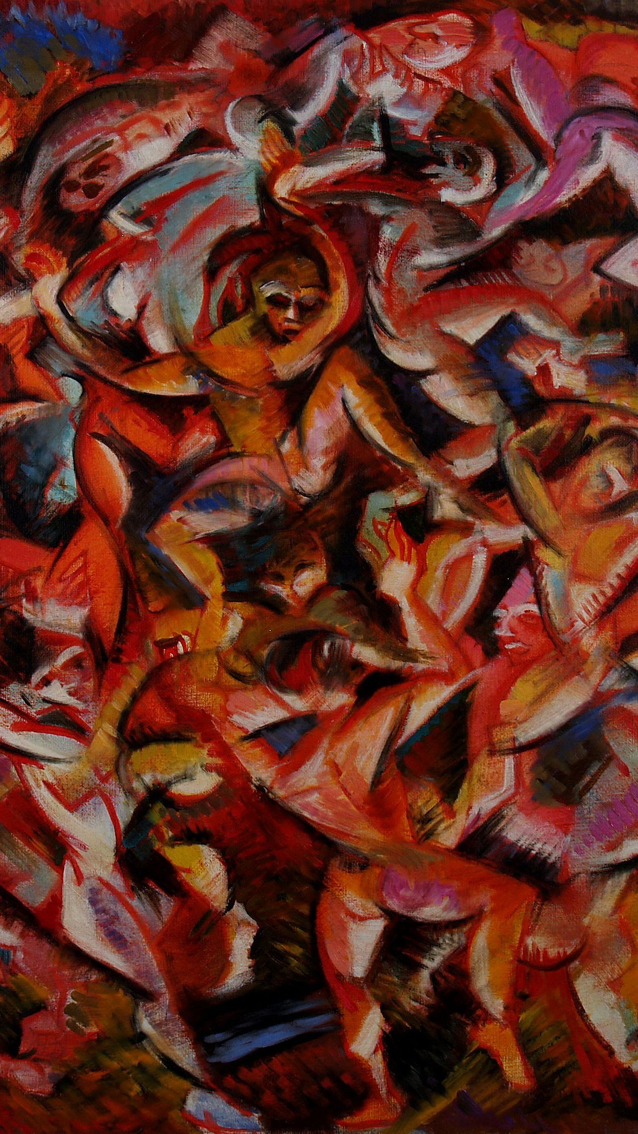 dance of the damned | abstract oil painting by John Varriano