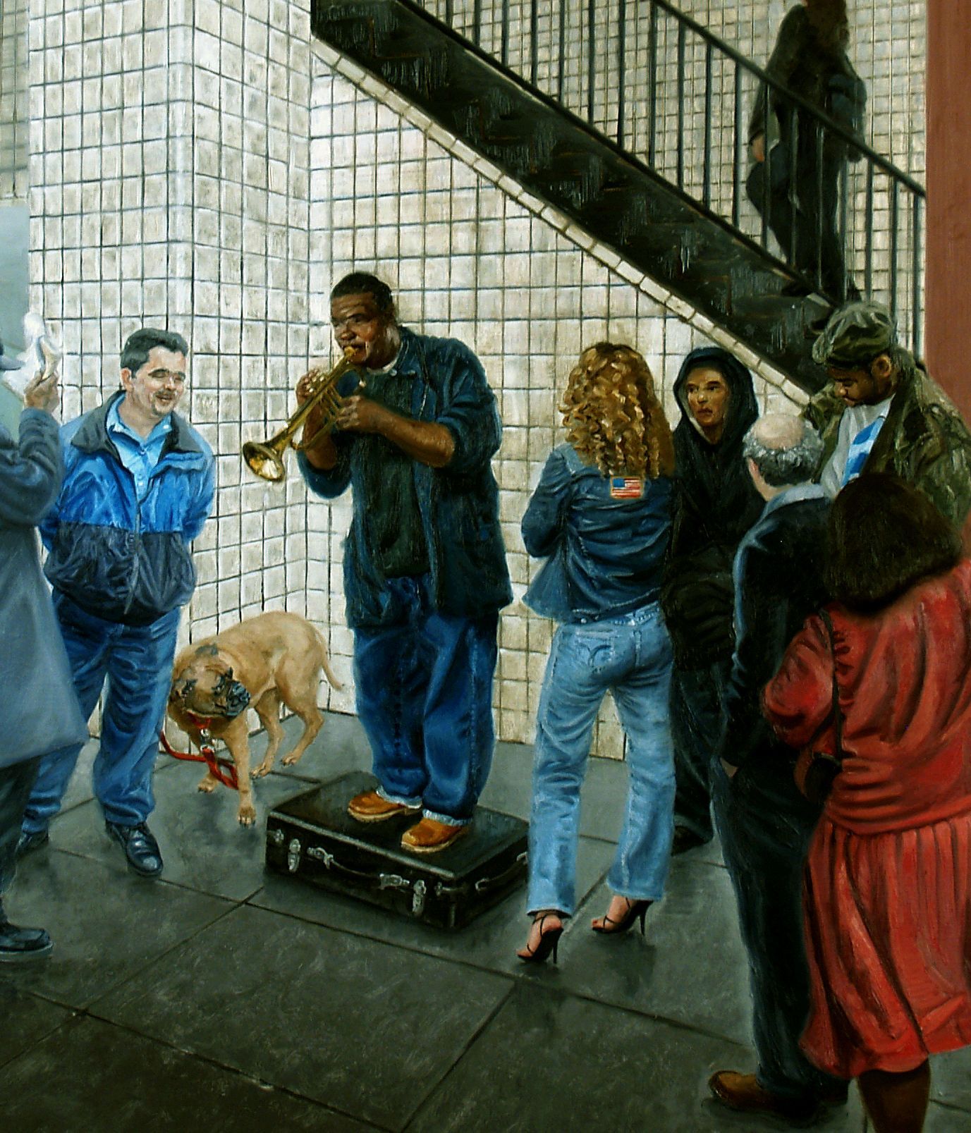 Subway Jazz  | Figurative Oil Painting by John Varriano