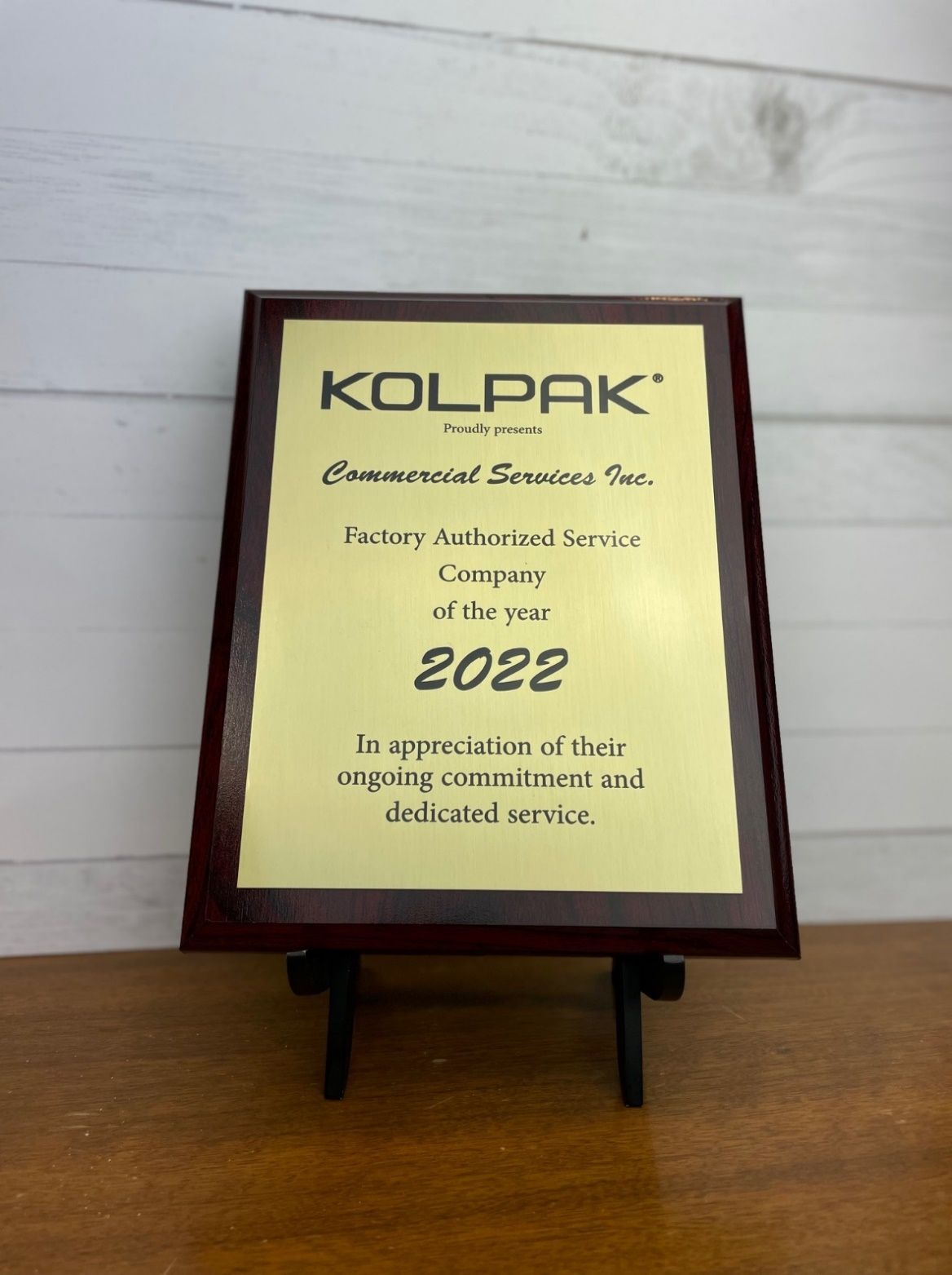 Kolpak Factory Authorized Service Company of the Year 2022