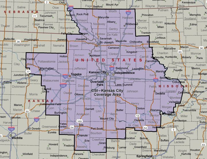 Kansas City Service Areas