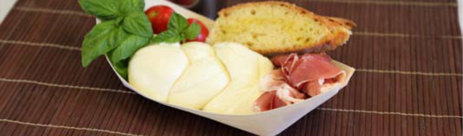 treccia con prosciutto