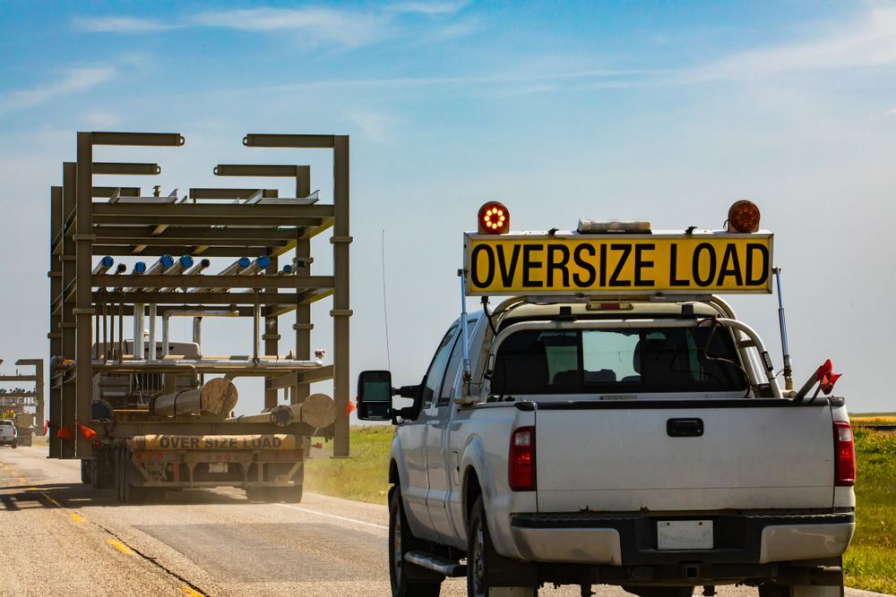 Oversized truck traveling along the highway - Transport Company in Emerald