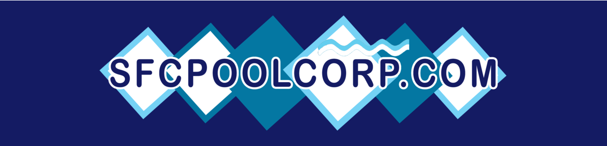 A logo for a company called sfcpoolcorp.com