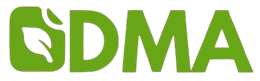 Un logo sdma vert sur fond blanc