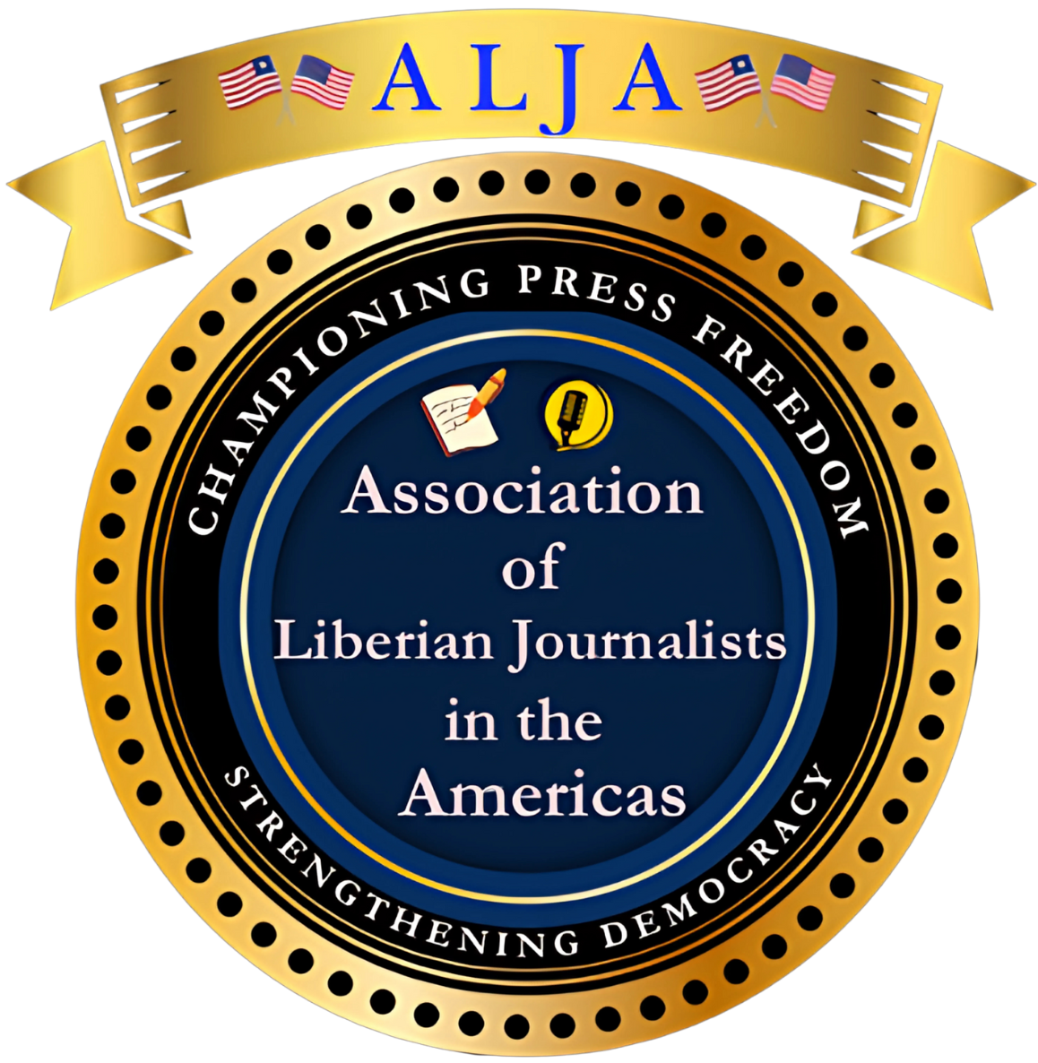 Association of Liberian Journalists in the Americas Logo