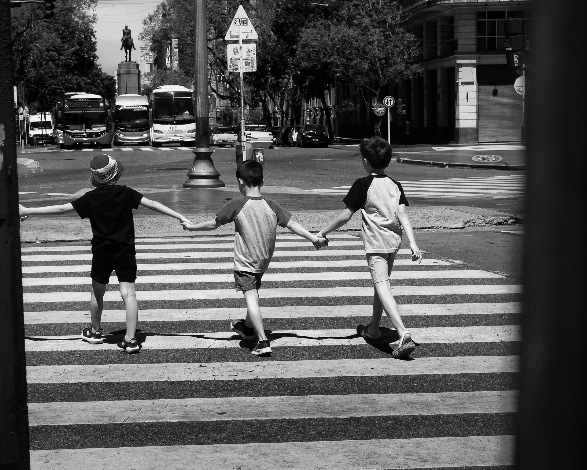 Team of 3 working together