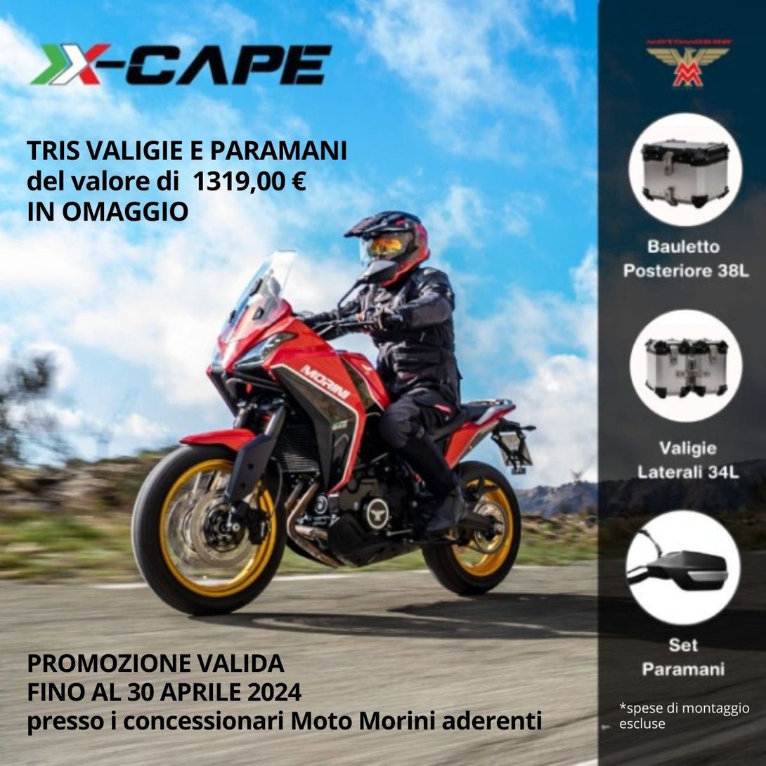 X-cape Moto Morini promozione