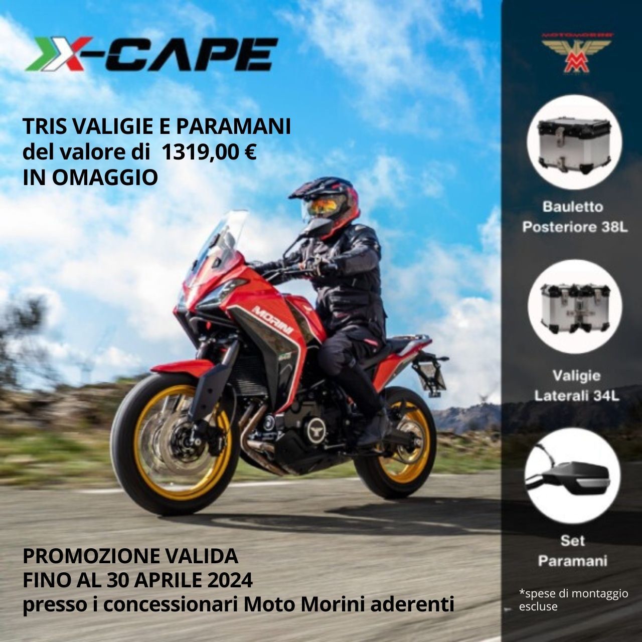 Moto Morini X-Cape promozione