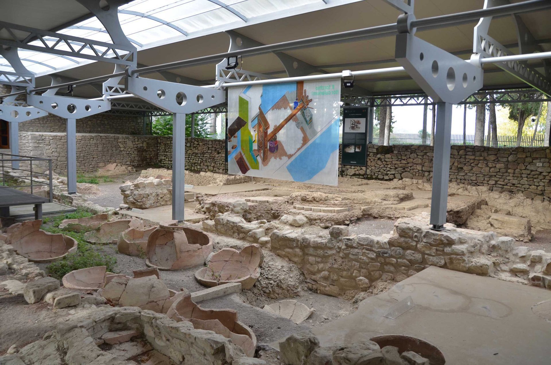 Viila Rustica bei der Wallfahrtskirche in Molise, Italien