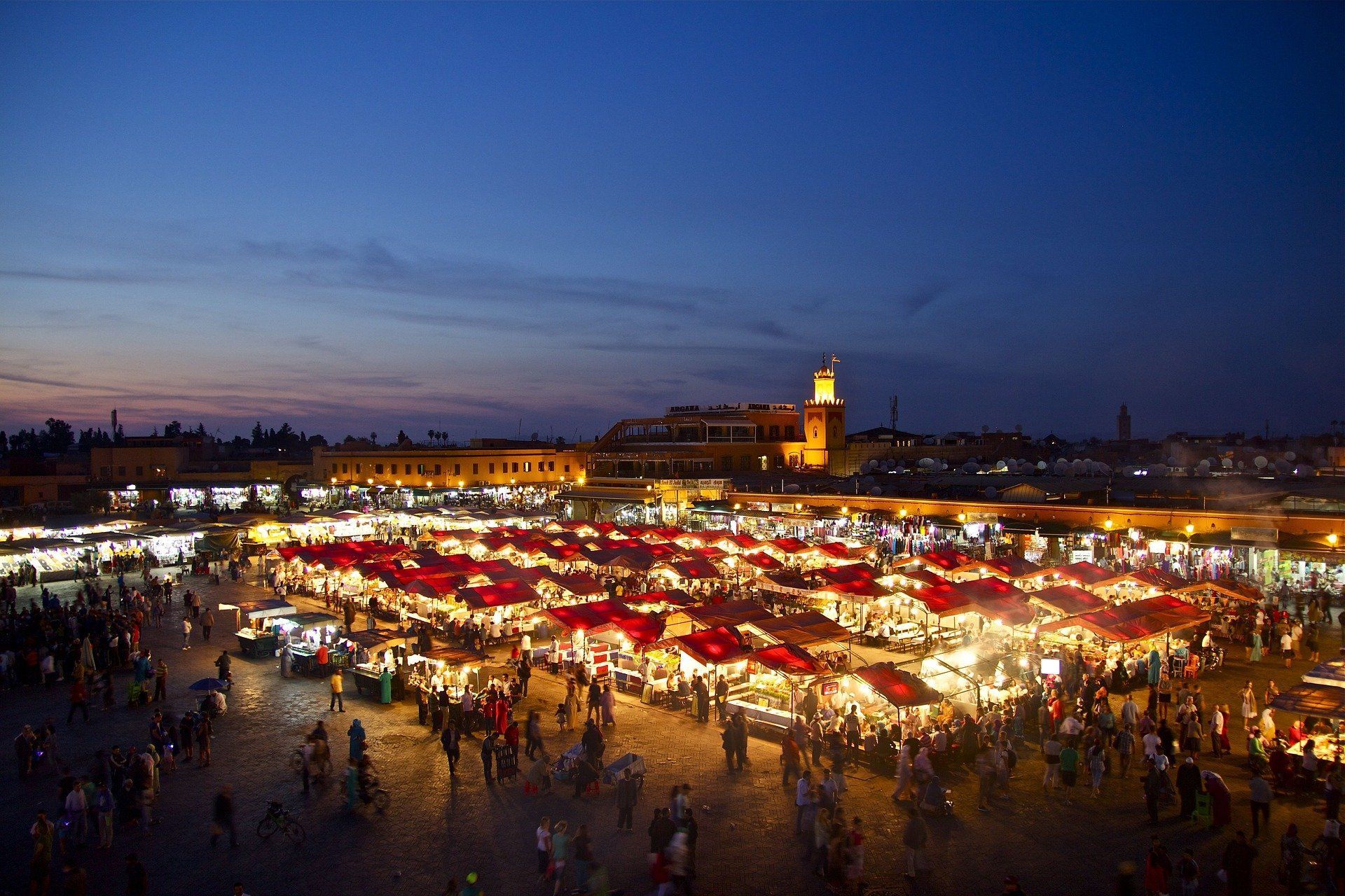 Marktplatz in Marrakesch, Marokko