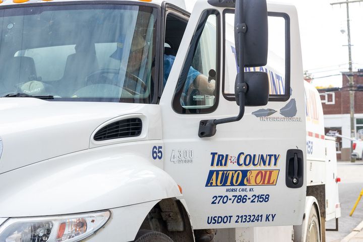 A tri-county fuel truck.