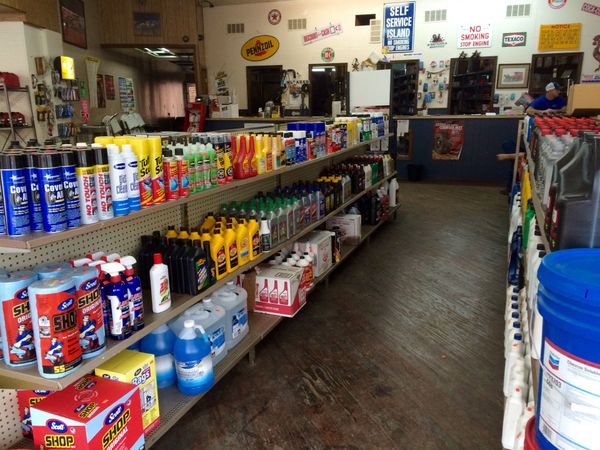 A store filled with various of oil products.