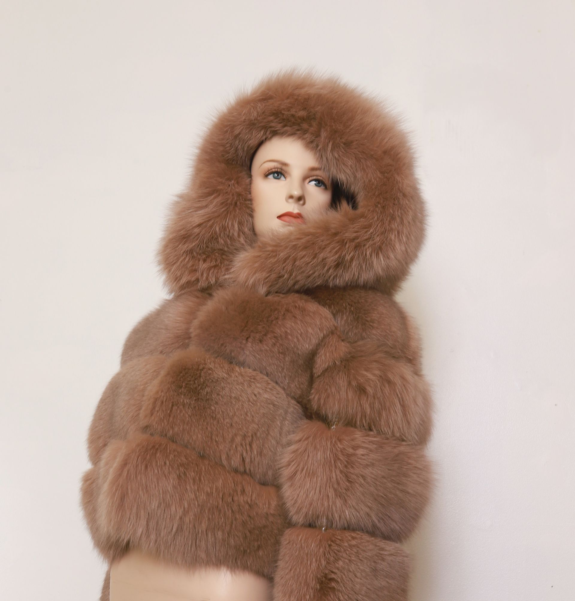 Beige Fox Crop Jacket — Bethesda, MD — JS Furs