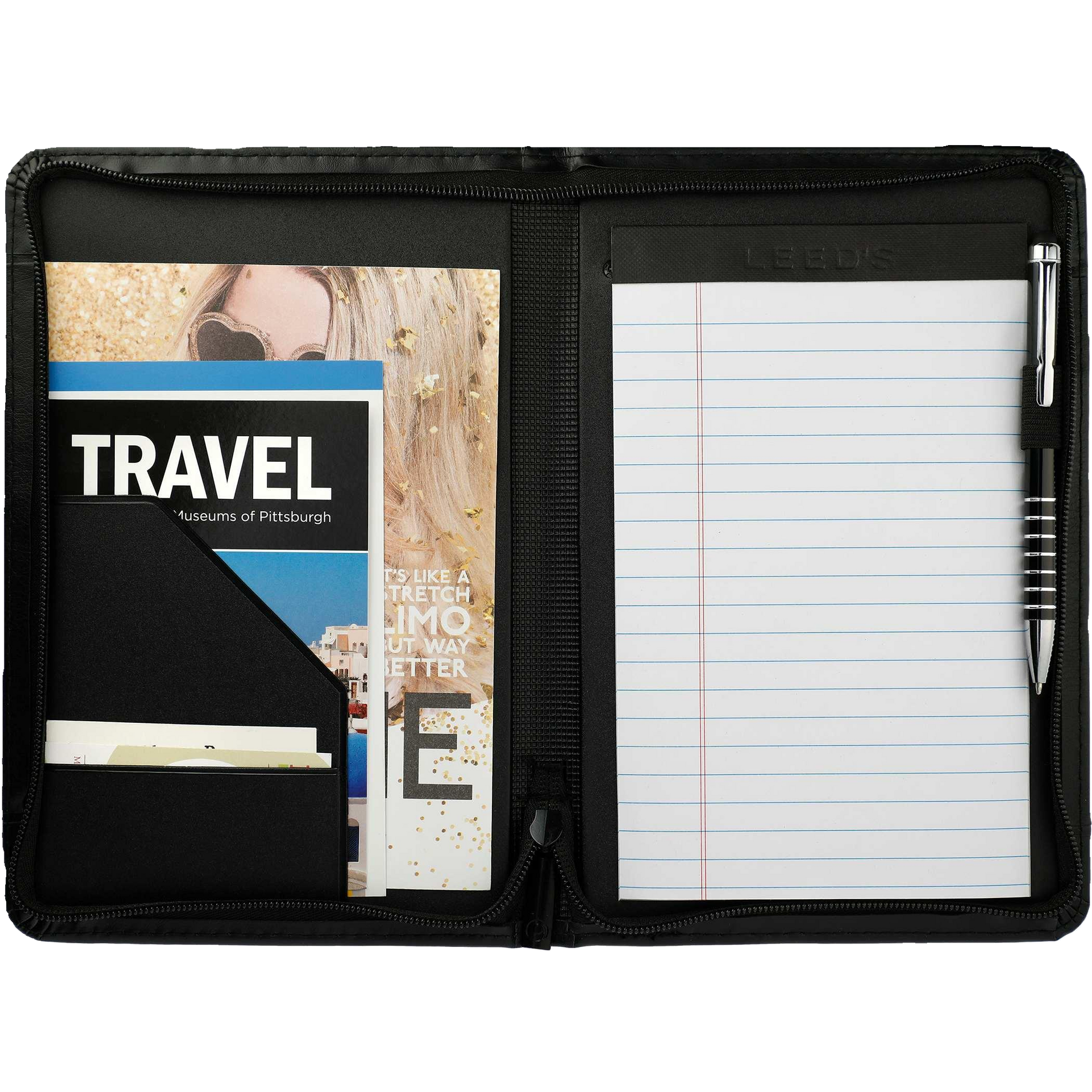 Branded padfolio with pockets – Roseville