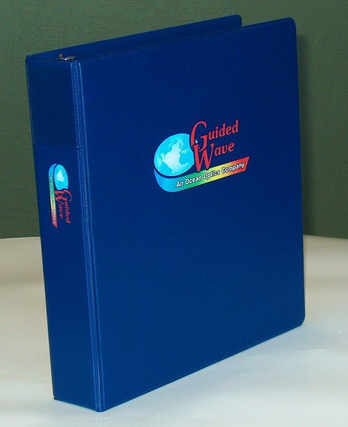 Custom vinyl binder with company logo – CustomBinders.net