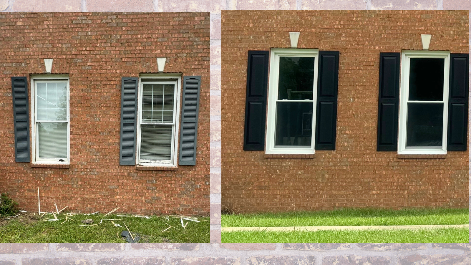 Energy-efficient replacement windows installed on a Valdosta, GA home