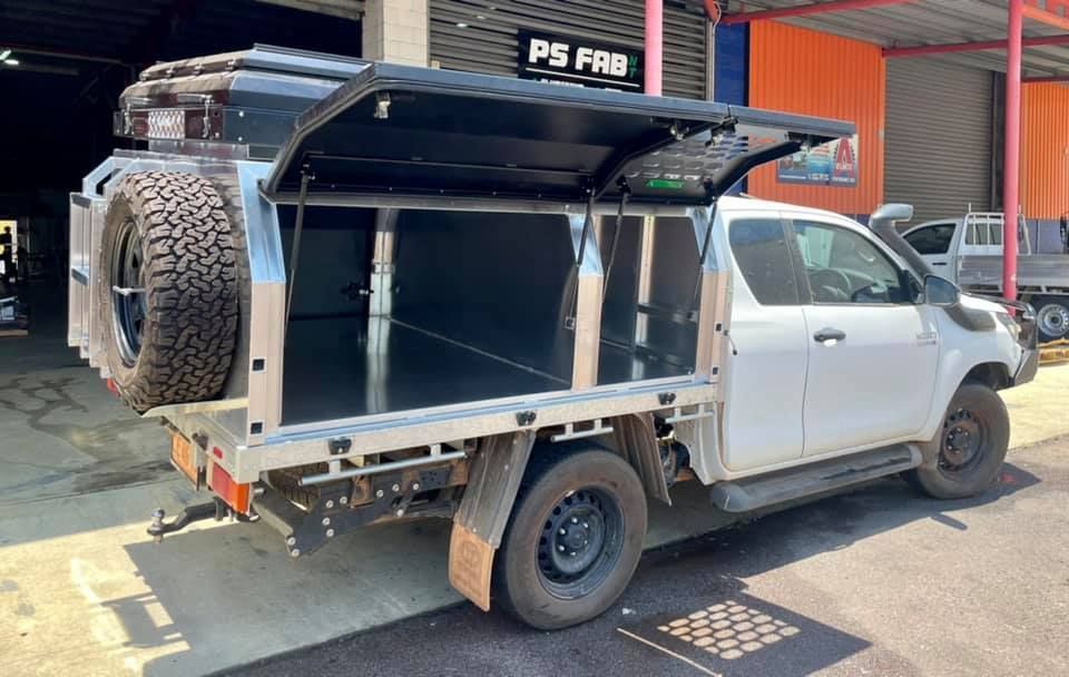 Opened Ute Canopy — Metal Fabrication In Yarrawonga, NT