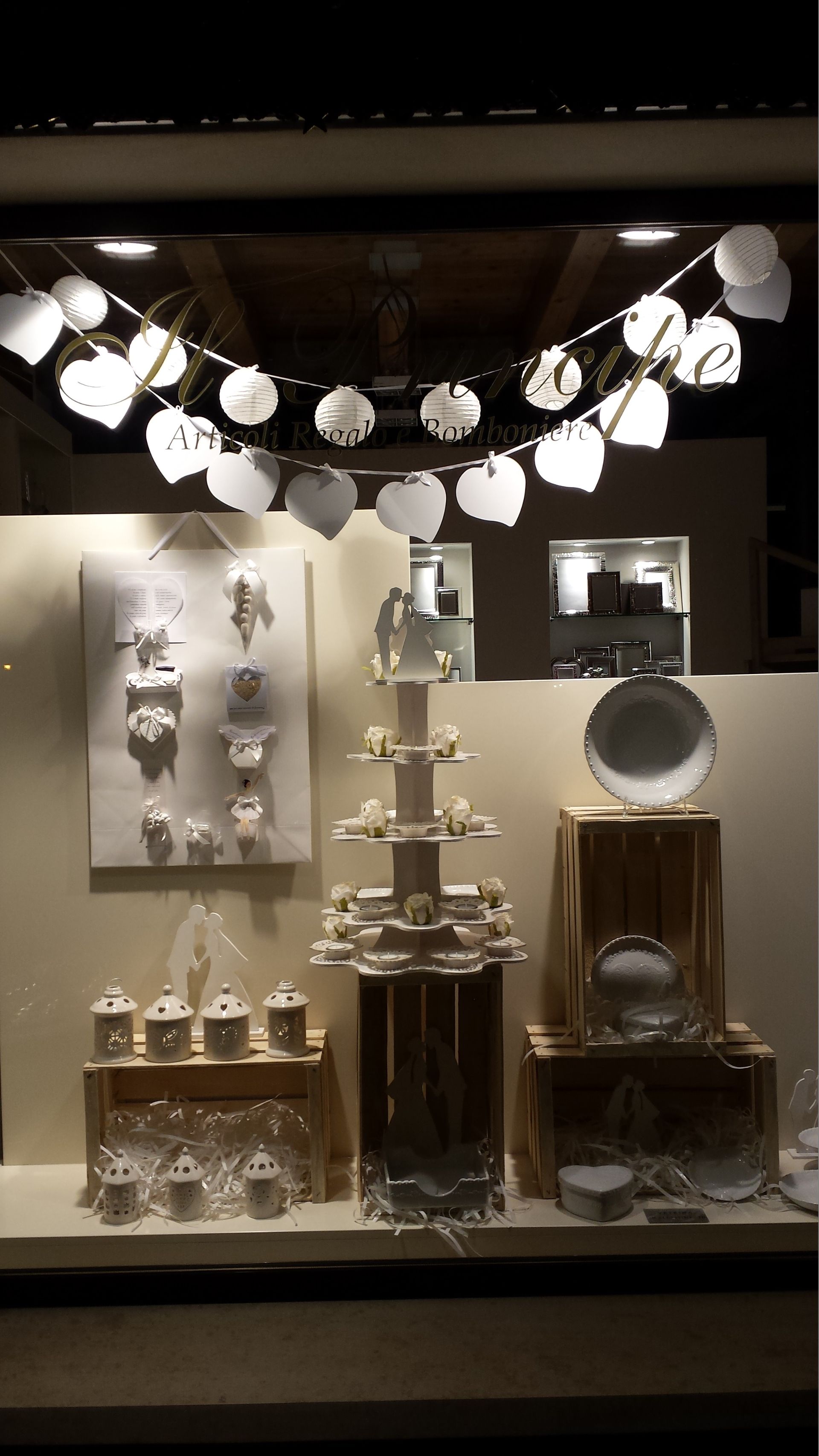 allestimento con bomboniere per una cerimonia