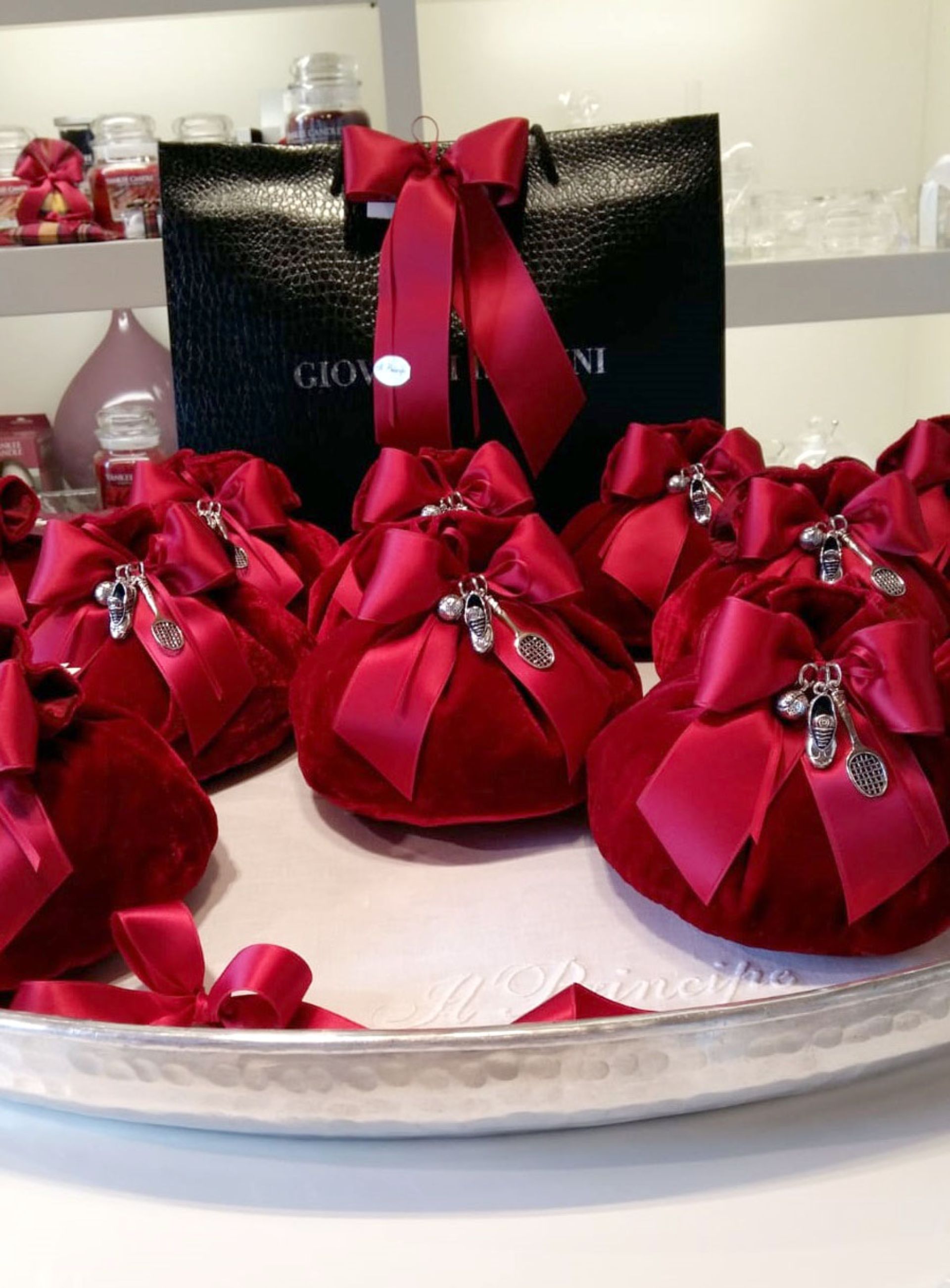 bomboniere rosse per la cresima