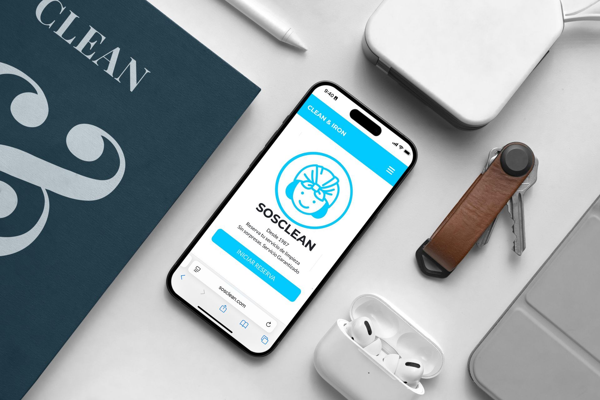 Digitalización de la marca Clean & Iron Service. www.sosclean.com Digitalización de la marca Clean & Iron Service