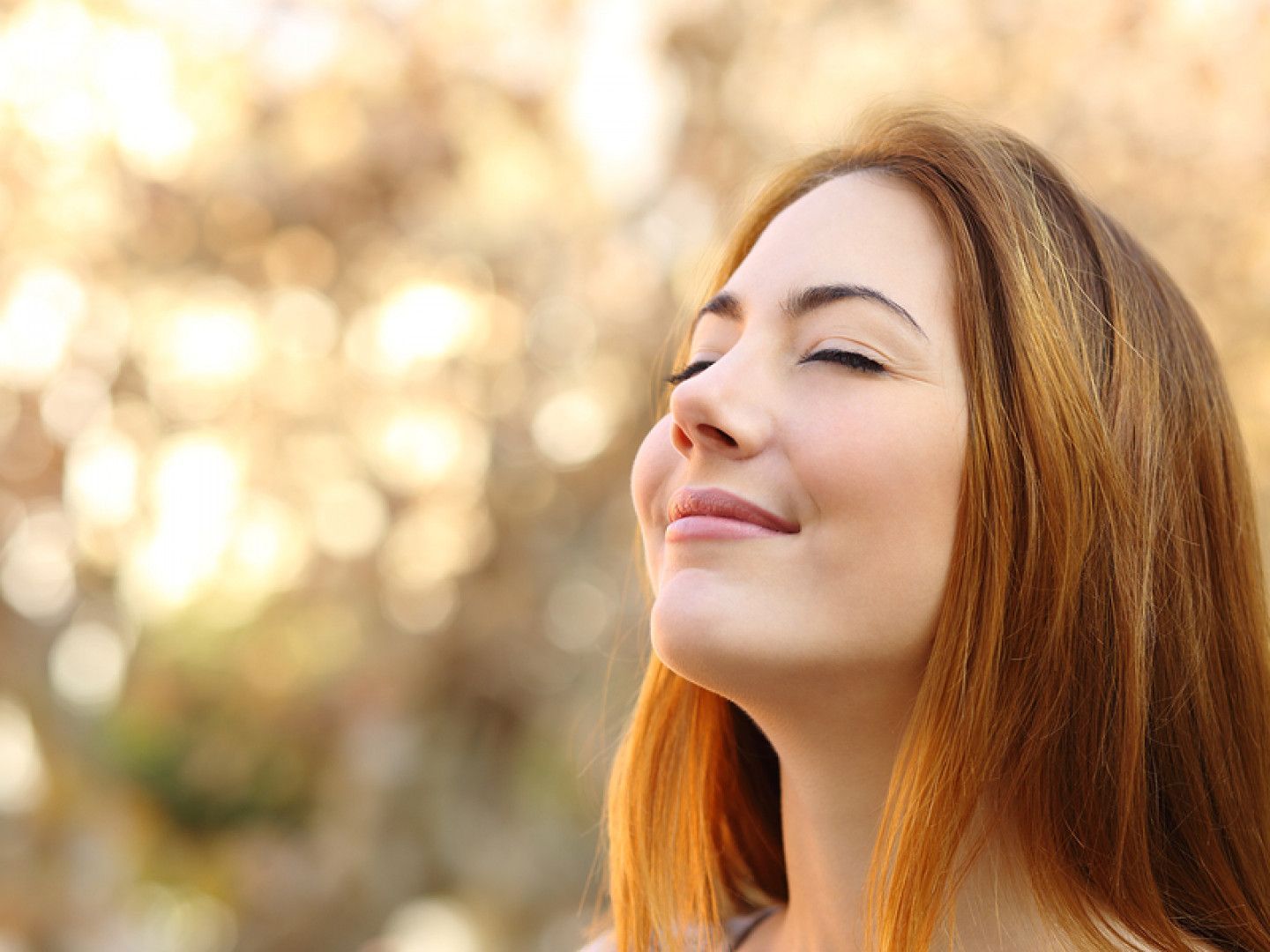 Relaxing Happy Woman