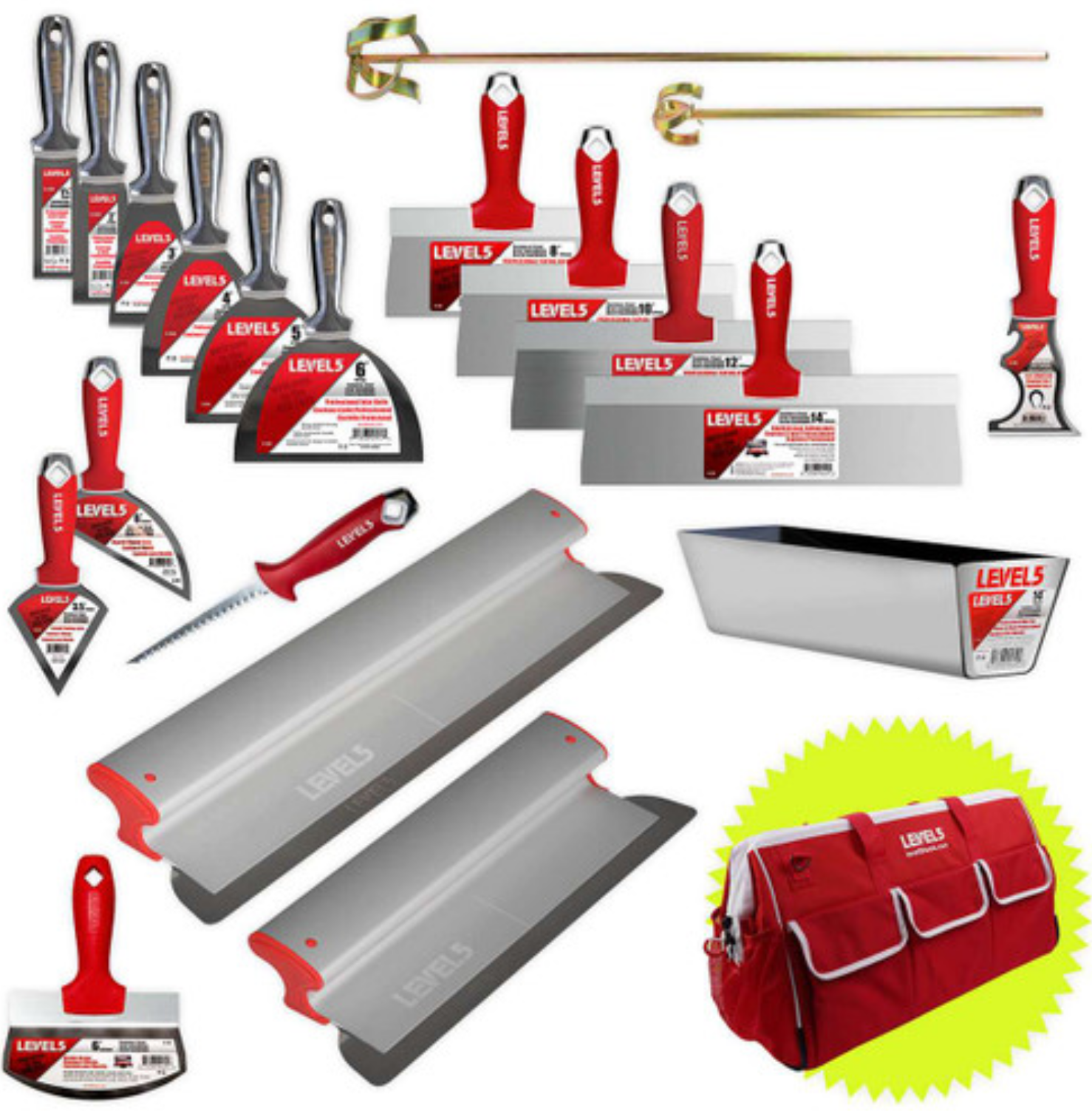 A variety of different Level 5 Tools at Stevens Paint & Blinds near Vestal and Corning, New York (NY)