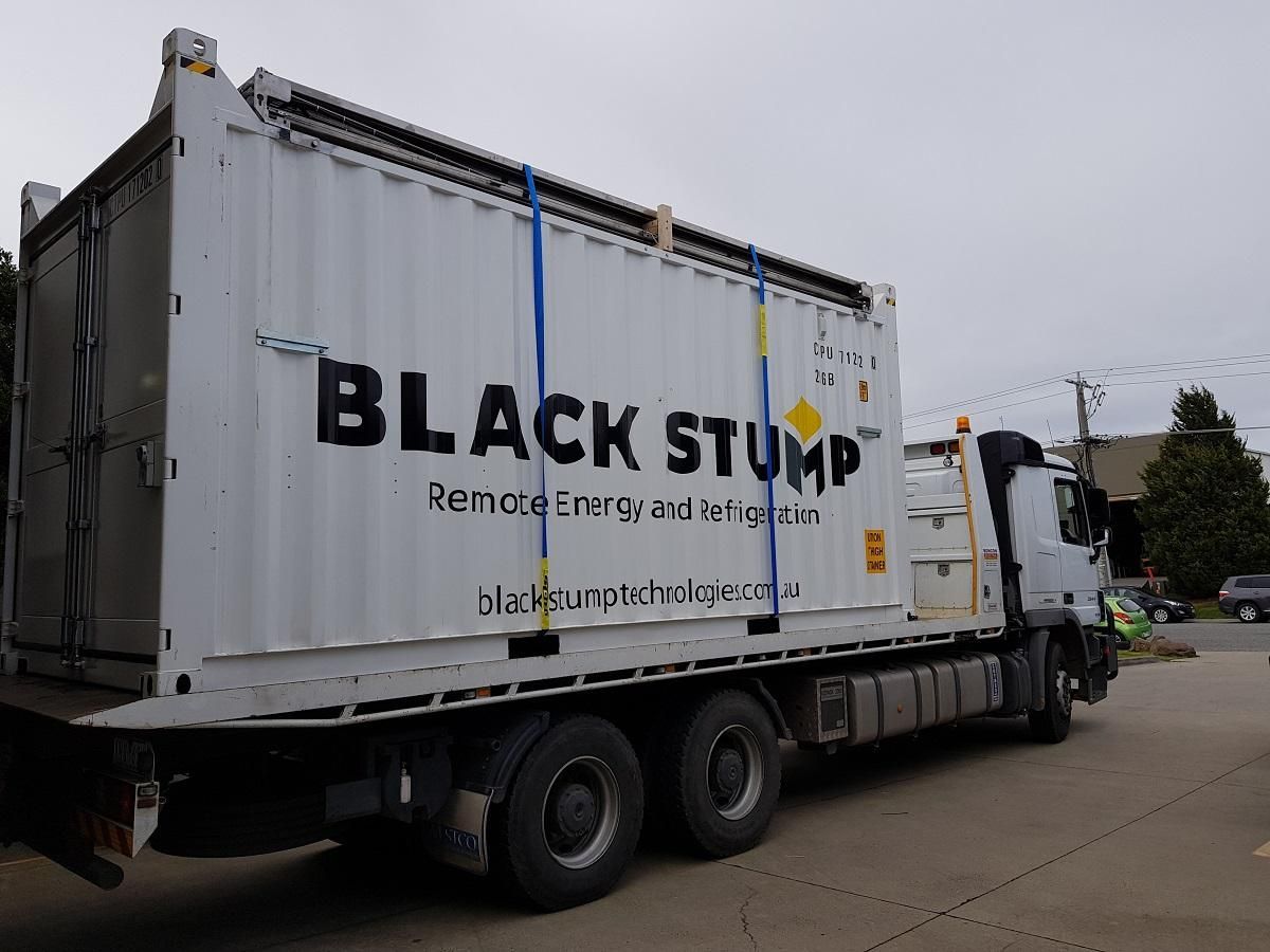White truck with