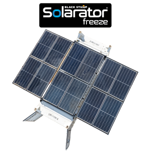 Solar panel array, labeled