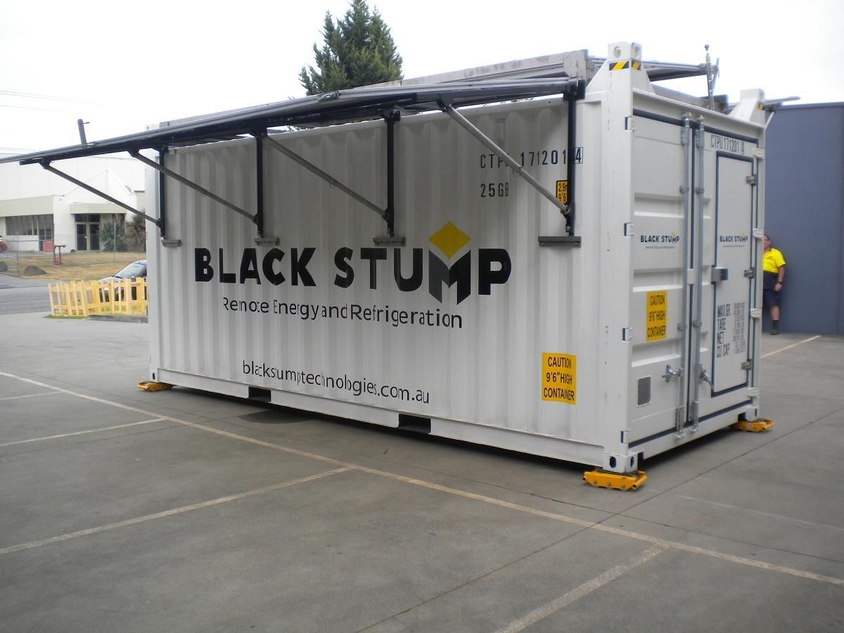 White container with