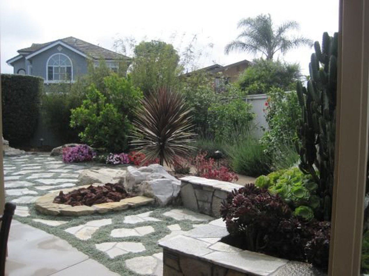 Complete Back Yard Landscape, Landscaping by Hiro, Inc. in Huntington Beach, CA