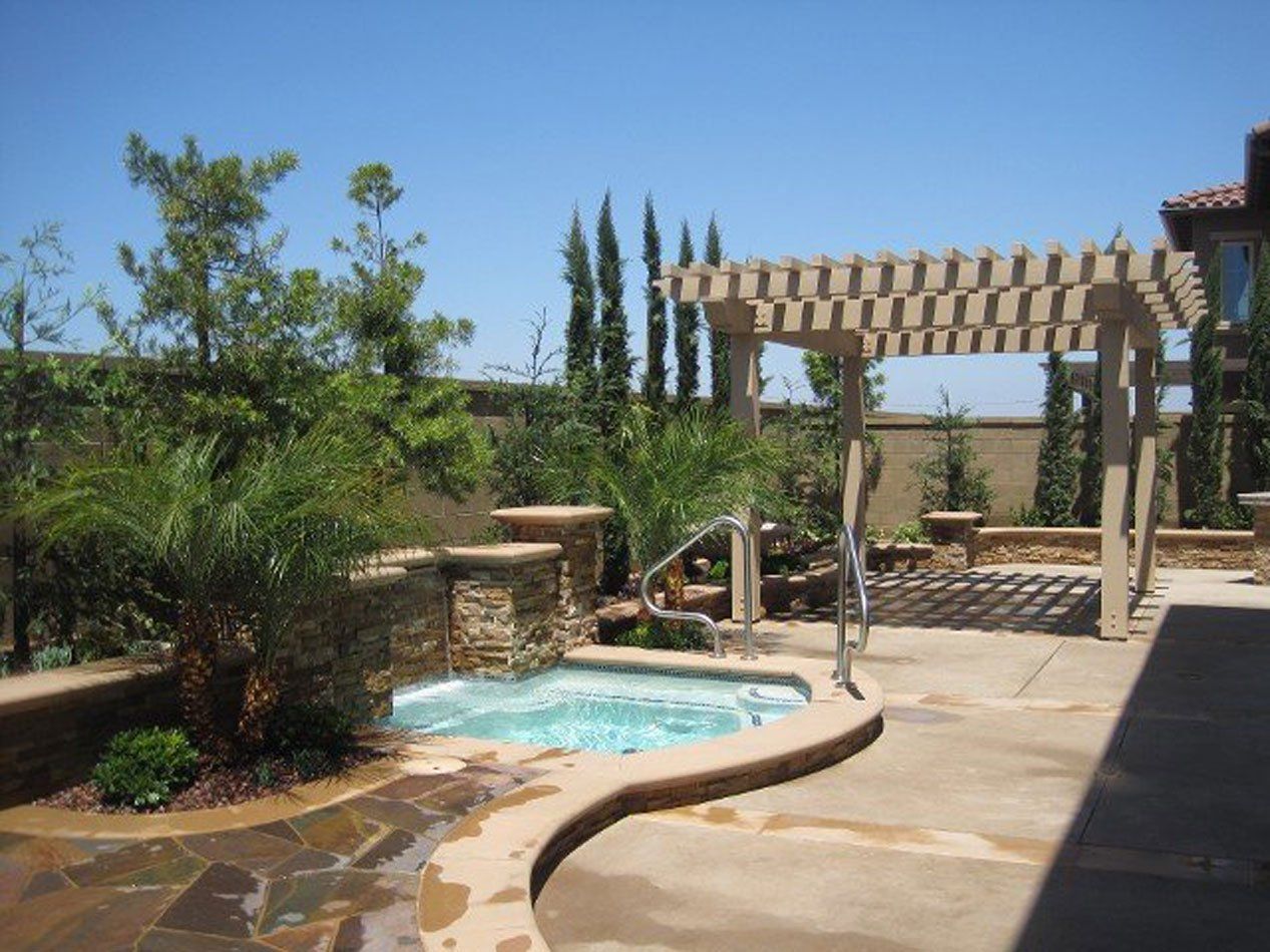 Complete Back Yard Landscape, Landscaping by Hiro, Inc. in Huntington Beach, CA